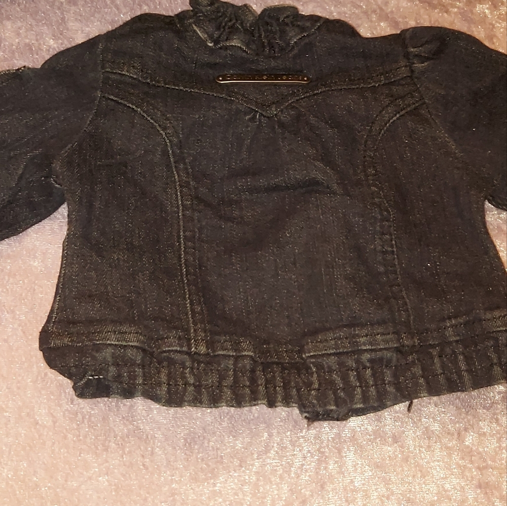 3 to 6 month Girls Calvin Klein Jeans Jacket - Picture 6 of 7